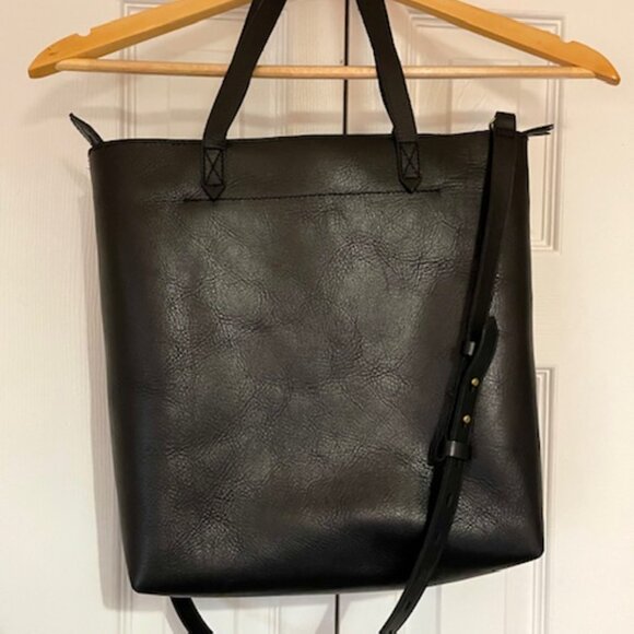 Madewell Zip-Top Medium Transport Tote in Black - Picture 3 of 5